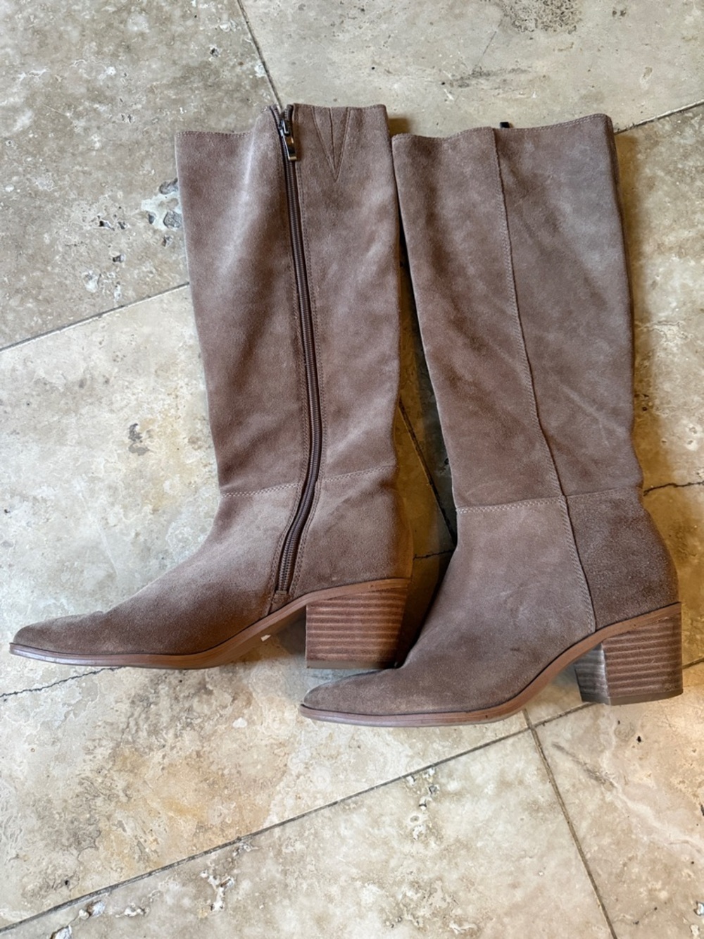 FRANCO SARTA SHARONA ladies, tall suede boots perfect condition size 7, Tan - Picture 2 of 11